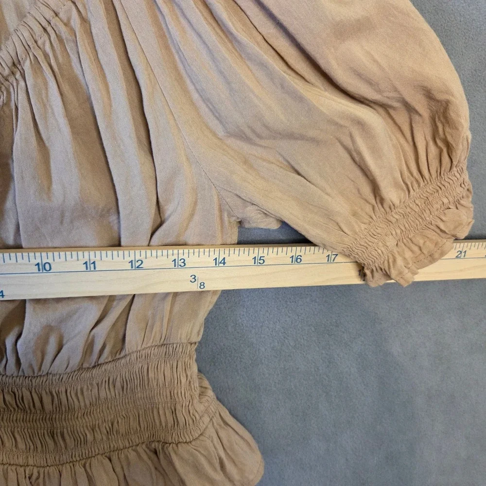 Old Navy Babydoll Milkmaid Top Women's XS Ruffle Boho Cottagecore Peasant